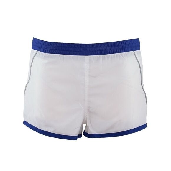New Just Cavalli Men XS / 46 White Blue Short Swim Trunks Light Beach Swimsuit - Picture 3 of 8